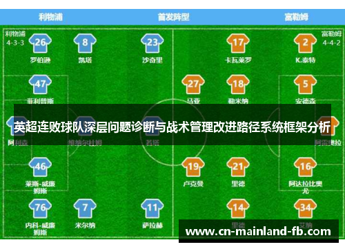 英超连败球队深层问题诊断与战术管理改进路径系统框架分析